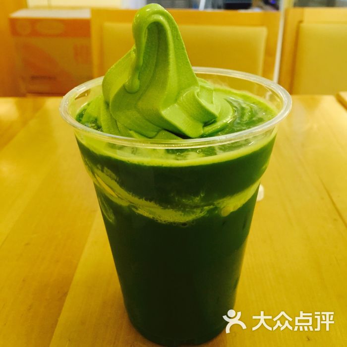 七叶和茶(国金店)-抹茶雪顶抹茶拿铁图片-上海美食-大众点评网