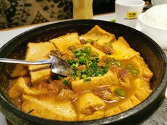 砂锅脆皮豆腐-炊烟小炒黄牛肉(华夏店)