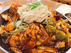 炒鱿鱼-姜虎东白丁韩国烤肉(吉利大厦店)