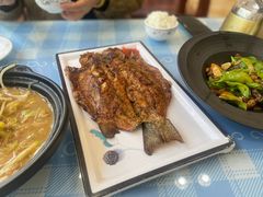 碳烤虹鳟鱼-丽泽山庄·生态怀柔菜·虹鳟鱼(红螺寺店)