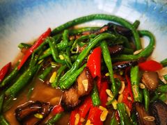 腊肉炒长缸豆-素描餐厅(灵隐天竺店)