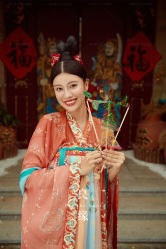 唐风汉服-黑马婚纱摄影