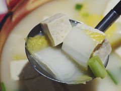 鸡汤小白菜煮榆林豆腐-西贝(上海中心店)