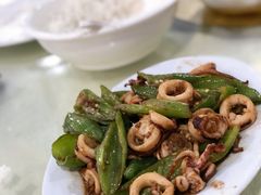 酱爆鲜鱿鱼-源海渔村·现捞海鲜(大角湾店)