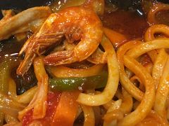 炒海鲜乌冬面-正一味石锅拌饭(望京新世界店)