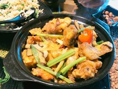 焗三文鱼头煲-潮十三潮汕砂锅粥(高新四路大都荟店)