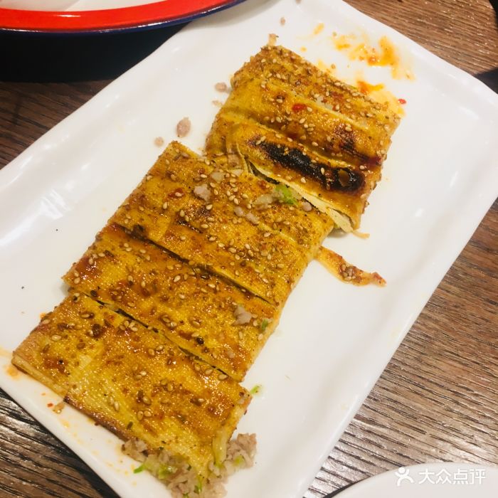 喝丢一只鞋之小味串屋(人民路店)烤干豆腐卷图片