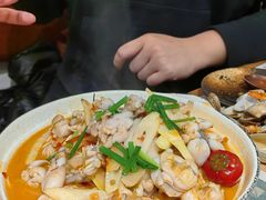 爆炒美蛙汤面-十面欢腾·海鲜面·台式Bistro(长乐路店)