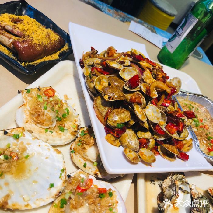 常记蚝味鲜·烧烤海鲜大排档(东风北桥店)辣炒花蛤图片