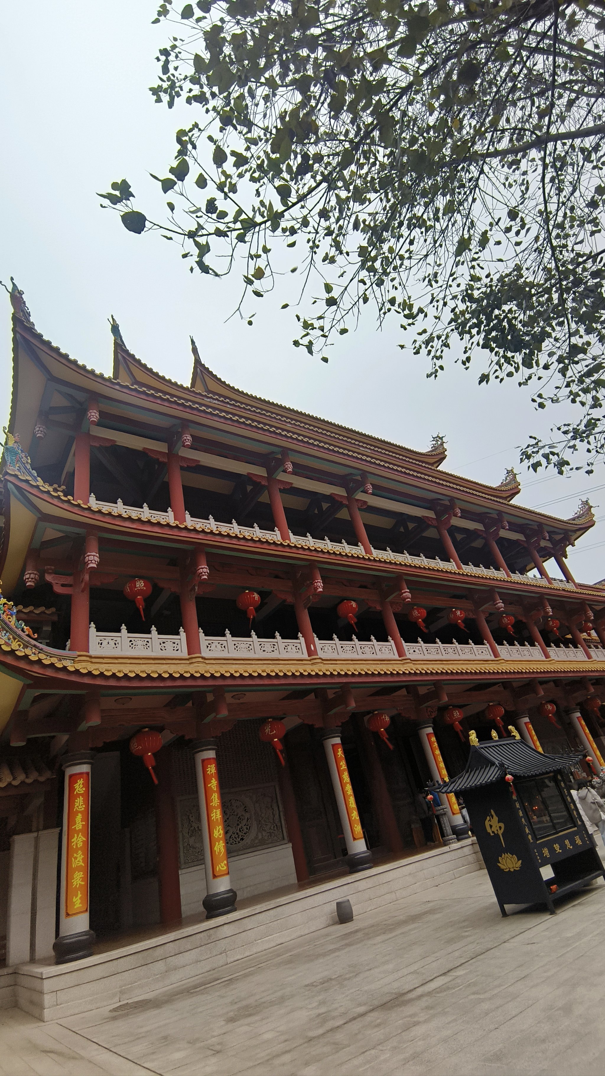 厦门仙岳山的建筑风景,香火清静之地