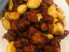 黑蒜子牛肉粒-陈傻子餐厅(世纪都会店)