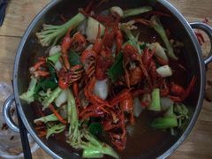 大份龙虾+花菜-望江门227龙虾馆