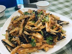 茄子拌扇贝-华圆美食
