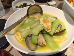文鲜贝丝瓜烩蛋饼-烹贝小馆(华采天地店)