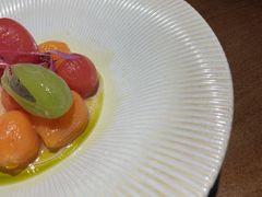 紫苏话梅糖浸小彩茄子-本处·素食·融合料理(南油店)