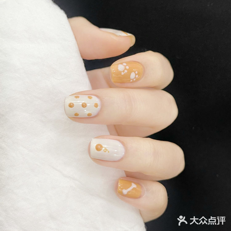 喵～可爱小橘猫🐱春日手绘美甲