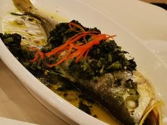 雪菜蒸大黄鱼-上海老饭店(北京分店)