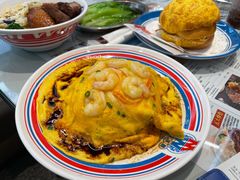 虾仁煎蛋饭-敏华冰厅(平安金融中心店)