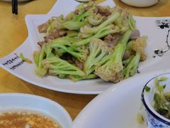 有机菜花炒土猪肉-菜鸟餐厅(珠江医院店)