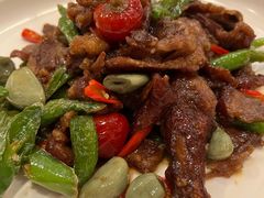 腊八蒜爆鸭肉-花家怡园