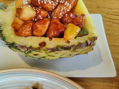 原只菠萝焗猴头菇-汝是素•文创素食馆(金月湾店)