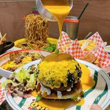 挖到宝‼️广州这家芝士瀑布牛肉汉堡巨好吃‼️