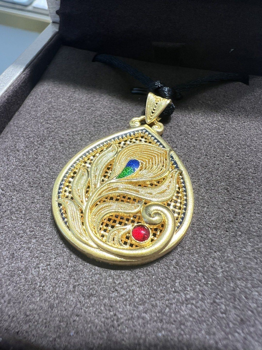 古法花丝吊坠,极致工艺,优雅时尚