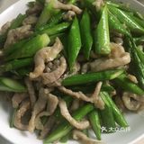 假式家常菜之美味的芦笋炒肉