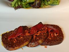 辣味低温碳烤牛舌配红彩椒-弦月窗LUNETTE BY AMANDA(复兴路店)