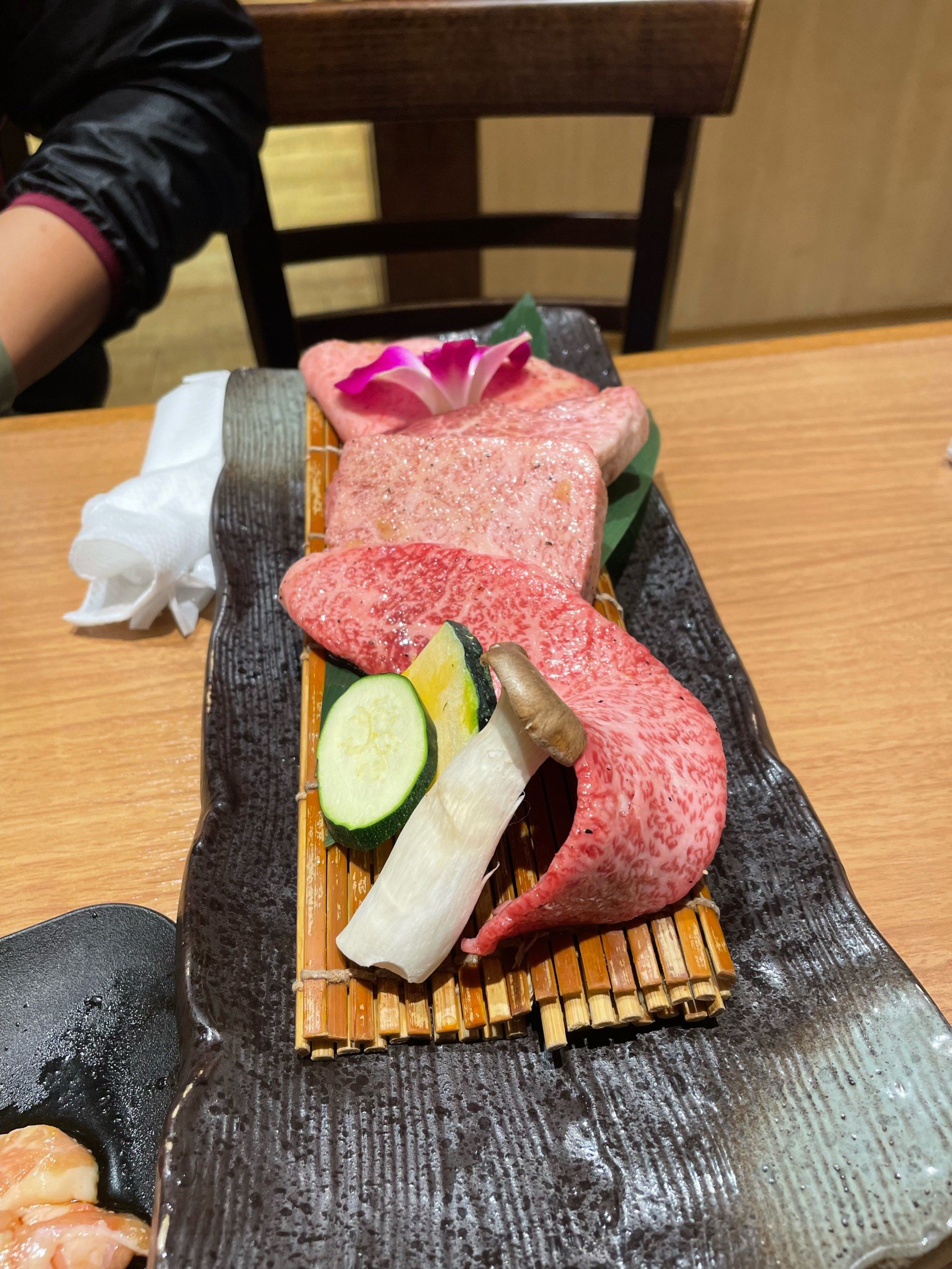 在大阪吃神户牛肉