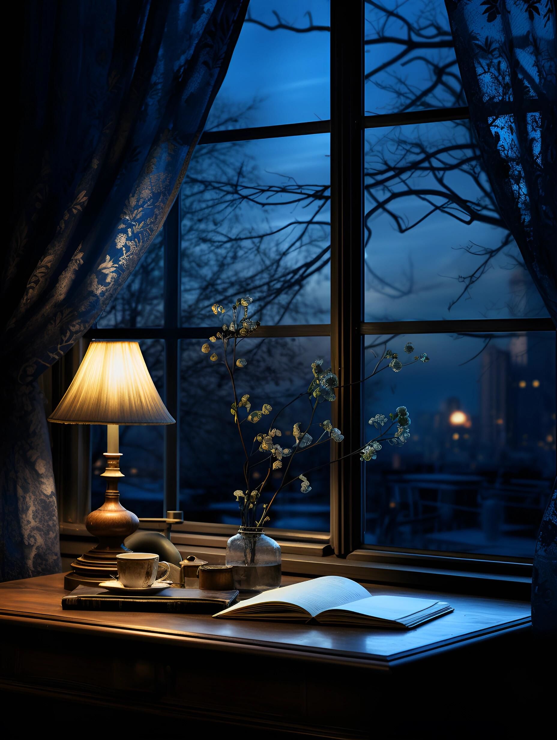 夜晚的宁静,心灵的港湾#静心聆听享受一下片刻的宁静#寻一处幽静觅一