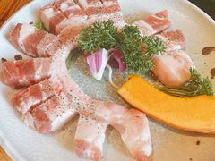 原切带皮五花肉-梦山水日本烧肉(五四广场店)