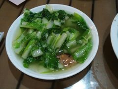 香菇青菜（就是咸的发苦的那碗）-老头儿油爆虾(星光一期店)