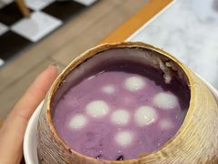 椰皇紫薯小圆子炖蛋白-满记甜品(湖滨店)