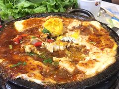 石板鸡蛋豆腐-釜山美食韩国炸酱面(长大店)