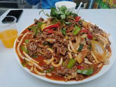 特色炒肉片-靖远三虎特色羊羔肉