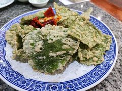 面拖桑树叶-天台徐家小吃