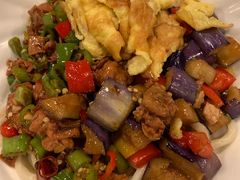 茄子肉丁小公鸡双拼拌面-文三里屯面馆(三里屯店)