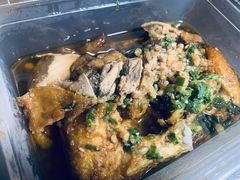 金沙油淋鸡-老头儿油爆虾(星光一期店)