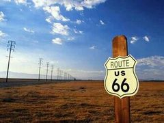 -66号公路起点牌