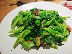 生炒广东菜心-潮粥荟·潮汕砂锅粥(朝阳大悦城店)