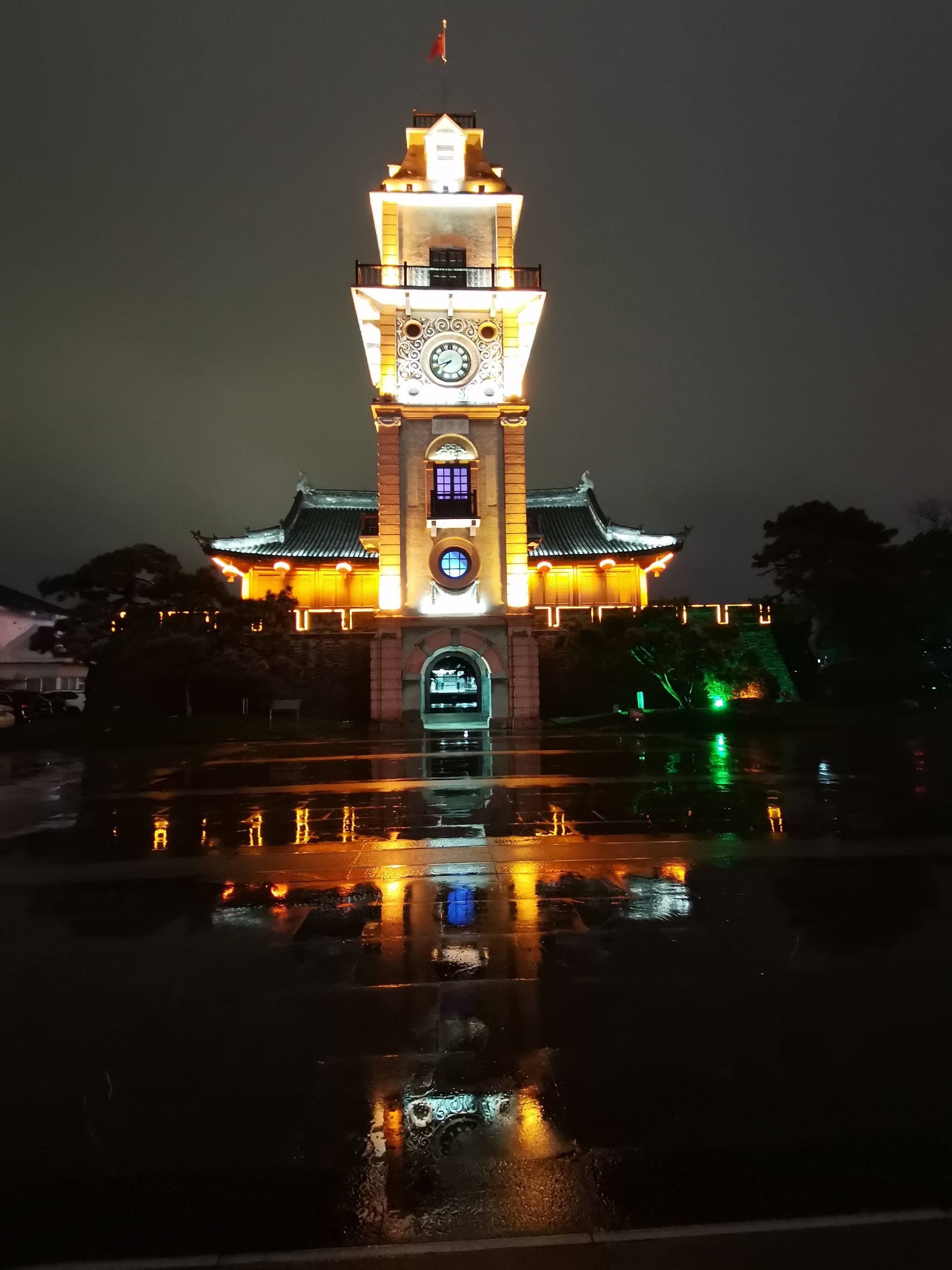 南通濠河风景区竖板图片