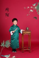-后宫·古装汉服京剧儿童亲子全家福摄影