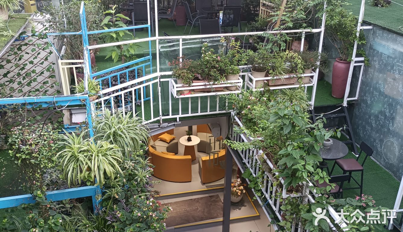 人在花间住人在草木中～咖啡馆里有个小小植物园