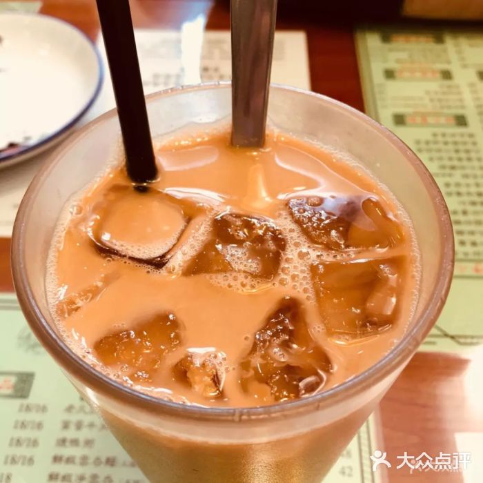 老友记香港茶餐厅(花漾城店)冻丝袜奶茶图片