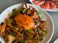 炒螃蟹-蓝湾碧波·老字号·疍家非遗海上餐厅