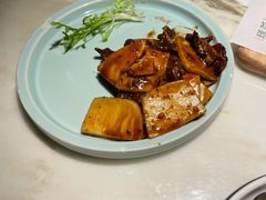 牛仔骨炒年糕-绿茶餐厅(深圳龙华天虹购物中心店)