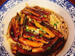 现炒鳝丝-孙盛兴奥灶面馆·蟹黄面·三虾面(山塘街总店)