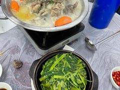 虾酱通菜-凤城康记饭店