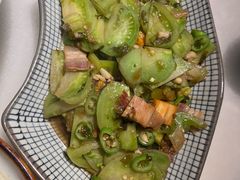 青番茄炒咸肉-陈先进鱼馆·地道农家菜(萧山奥体店)